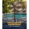 image:imageNewAir Outdoor Misting Pedestal Fan  2800 CFM Oscillating Patio Fan with Garden Hose Connection  3 Speeds and WideAngle Cooling for Decks amp Outdoor Spaces of up to 600 sq ft