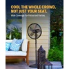 image:imageNewAir Outdoor Misting Pedestal Fan  2800 CFM Oscillating Patio Fan with Garden Hose Connection  3 Speeds and WideAngle Cooling for Decks amp Outdoor Spaces of up to 600 sq ft