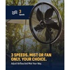 image:imageNewAir Outdoor Misting Pedestal Fan  2800 CFM Oscillating Patio Fan with Garden Hose Connection  3 Speeds and WideAngle Cooling for Decks amp Outdoor Spaces of up to 600 sq ft