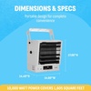 image:imageNewAir Portable Space Heater for Indoor Use  Ideal Heater for Bedroom Office or Under Desk  Electric Energy Efficient and NoiselessWhite