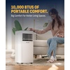 image:imageNewair 10000 BTU Portable Air Conditioner for Bedrooms amp Small Rooms  Compact Portable AC Unit for Room with SelfEvaporative Cooling Dehumidifier amp Remote Control  White10000 BTU New