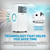 image:imageNewair 10000 BTU Portable Air Conditioner for Bedrooms amp Small Rooms  Compact Portable AC Unit for Room with SelfEvaporative Cooling Dehumidifier amp Remote Control  White8000 BTU