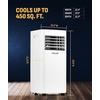 image:imageNewair 10000 BTU Portable Air Conditioner for Bedrooms amp Small Rooms  Compact Portable AC Unit for Room with SelfEvaporative Cooling Dehumidifier amp Remote Control  White10000 BTU New
