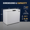 image:imageNewair 67 Cu Ft Chest Freezer with Removable Basket Quiet Deep Freezer Digital Temperature Control Top Open Door Alarm Fast Freeze Mode Compact Freezer Garage Storage Cool GrayCool Gray