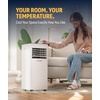 image:imageNewair 8000 BTU Portable Air Conditioner for Bedrooms amp Small Rooms  Compact Portable AC Unit for Room with SelfEvaporative Cooling Dehumidifier amp Remote Control  White