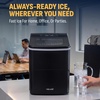 image:imageNewair Bullet Ice Maker Countertop  26 lbsDay Ice Machine with Fresh Ice in amp Minutes  2 Size Cubes for Instant Refreshment  Matte BlackMatte Black