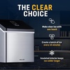 image:imageNewair Silver Countertop Ice Maker Machine Compact Automatic Ice Maker Cubes Ready in Under 15 Minutes Portable Ice Cube Maker Perfect for HomeKitchenOfficeBar