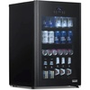 image:imageNewAir 160 Can Beverage Refrigerator  Freestanding Small Mini Fridge for Bedroom Home Bar or Living Room  SplitShelf Storage Digital Thermostat amp LED Light  Stainless Steel125 cans