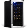 image:imageNewAir 17 Wine Fridge for 27 Bottles  Freestanding Wine Cooler Refrigerator with Glass Door  Quiet Compressor Cooling Adjustable Metal Racks amp LED Light  Stainless Steel
