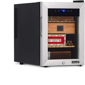 image:imageNewAir 500 Count Electric Cigar Humidor Box  Premium Cigar Cooler Cabinet with BuiltIn Boveda Temperature amp Humidity Control  Adjustable Spanish Cedar Shelves  Desktop Humidor250 Count OptiTemp
