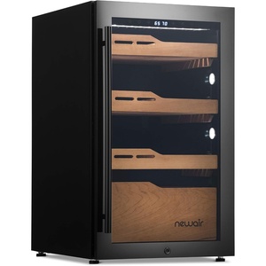 image:imageNewAir 500 Count Electric Cigar Humidor Box  Premium Cigar Cooler Cabinet with BuiltIn Boveda Temperature amp Humidity Control  Adjustable Spanish Cedar Shelves  Desktop Humidor840 Count OptiTemp