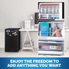 image:imageNewAir 33 Cu Ft Compact Mini Fridge with Chiller Compartment Energy Star Certified Single Door Refrigerator Can Dispenser Perfect for Dorm Rooms Bedrooms Home Offices and RV VansBlack