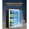 image:imageNewAir Beverage Refrigerator 100 Cans Cooler Free Standing Black Fridge with Reversible Glass Door Mini Fridge Beverage Organizer For Beer Wine Soda and DrinksStainless Steel