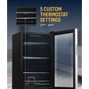 image:imageNewAir Beverage Refrigerator 100 Cans Cooler Free Standing Black Fridge with Reversible Glass Door Mini Fridge Beverage Organizer For Beer Wine Soda and DrinksStainless Steel