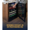 image:imageNewAir Beverage Refrigerator with Glass Door  177 Can Mini Fridge for Bedroom Dorm Office or Gaming Setup  Soda Beer and Wine Cooler  Black Stainless SteelBlack Stainless Steel