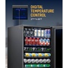 image:imageNewAir Beverage Refrigerator with Glass Door  177 Can Mini Fridge for Bedroom Dorm Office or Gaming Setup  Soda Beer and Wine Cooler  Black Stainless SteelBlack Stainless Steel