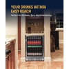 image:imageNewAir Beverage Refrigerator with Glass Door  177 Can Mini Fridge for Bedroom Dorm Office or Gaming Setup  Soda Beer and Wine Cooler  Stainless Steel