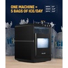 image:imageNugget Ice Maker Countertop  44 lbsDay Pebble Ice Machine with SelfCleaning  Soft Chewable Pebble amp SonicStyle Ice  Black Stainless Steel