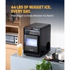 image:imageNugget Ice Maker Countertop  44 lbsDay Pebble Ice Machine with SelfCleaning  Soft Chewable Pebble amp SonicStyle Ice  Black Stainless Steel