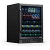 image:imageNewAir Beverage Refrigerator with Glass Door  177 Can Mini Fridge for Bedroom Dorm Office or Gaming Setup  Soda Beer and Wine Cooler  Black Stainless SteelBlack Stainless Steel