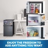 image:imageNewAir 31 Cu Ft Compact Mini Fridge with Freezer Energy Star Certified Dual Zone Refrigerator Interior LED Light Crisper Drawer Perfect for Dorm Rooms Bedrooms Home Offices and RV VansGray