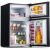 image:imageNewAir 31 Cu Ft Compact Mini Fridge with Freezer Energy Star Certified Dual Zone Refrigerator Interior LED Light Crisper Drawer Perfect for Dorm Rooms Bedrooms Home Offices and RV VansBlack