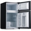 image:imageNewAir 31 Cu Ft Compact Mini Fridge with Freezer Energy Star Certified Dual Zone Refrigerator Interior LED Light Crisper Drawer Perfect for Dorm Rooms Bedrooms Home Offices and RV VansBlack
