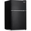 image:imageNewAir 31 Cu Ft Compact Mini Fridge with Freezer Energy Star Certified Dual Zone Refrigerator Interior LED Light Crisper Drawer Perfect for Dorm Rooms Bedrooms Home Offices and RV VansBlack