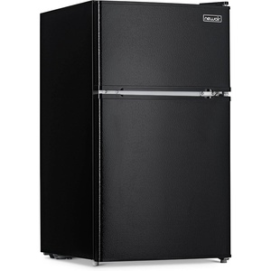 image:imageNewAir 31 Cu Ft Compact Mini Fridge with Freezer Energy Star Certified Dual Zone Refrigerator Interior LED Light Crisper Drawer Perfect for Dorm Rooms Bedrooms Home Offices and RV VansBlack